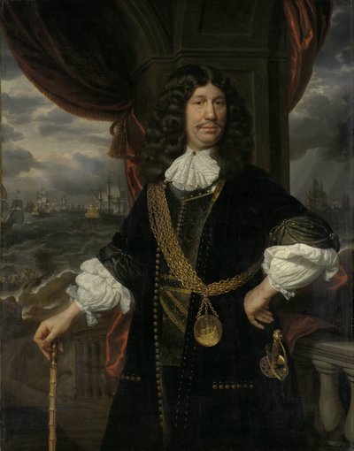 Portrett av Mattheus van den Broucke (1620-1685). Rådmann i India av Samuel van Hoogstraten