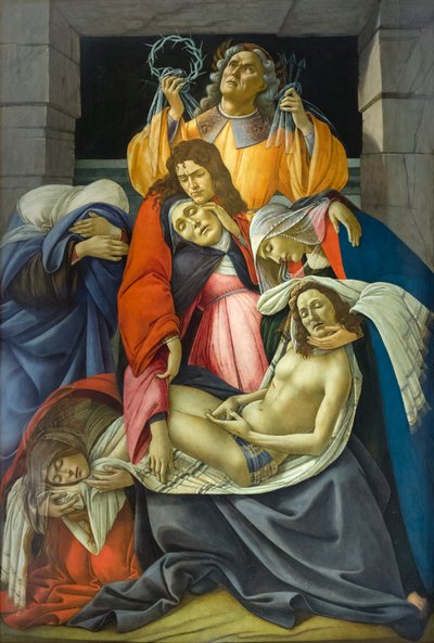 Den døde Kristus sørget av Sandro Botticelli