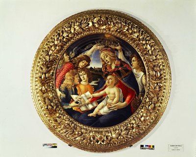 Madonna of the Magnificat og fem engler (tondo) - 1481-1483 av Sandro Botticelli