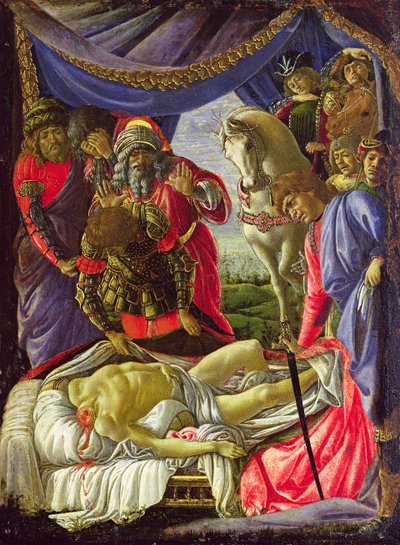 The Discovery of the Body of Holofernes (tempera på panel) av Sandro Botticelli