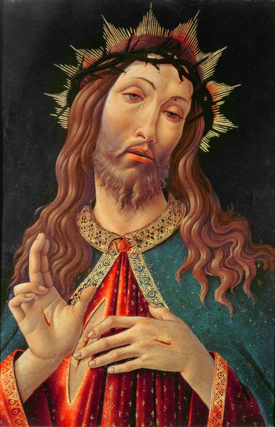 Ecce Homo, eller The Redeemer, ca. 1474 (tempera på panel) av Sandro (attr. to) Botticelli