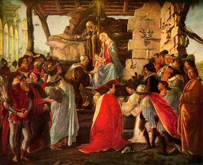 Tilbedelse av magiene, 1476, 1937. av Sandro Botticelli