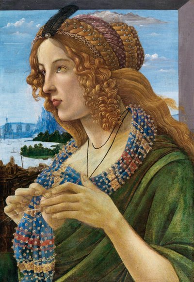 Allegorisk portrett av en kvinne Simonetta Vespucci, 1480-1490 av Sandro Botticelli