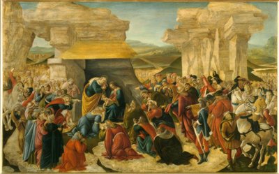 Tilbedelse av magiene av Sandro Botticelli