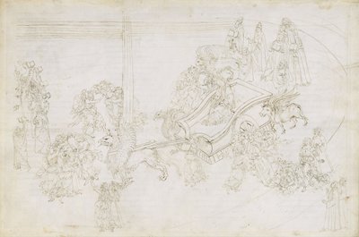 Illustrasjon til den guddommelige komedie av Dante Alighieri Purgatorio 31, 1480-1490 av Sandro Botticelli