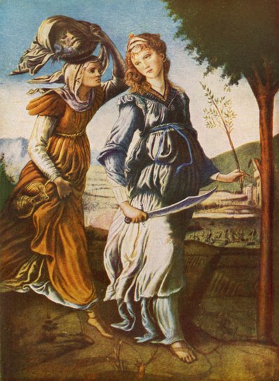 Judith og hennes tjener med hodet til Holofernes av Sandro Botticelli
