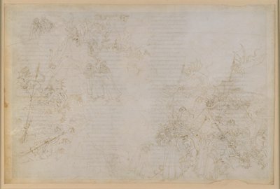 La Divina Commedia, Inferno XXI. Vergil og Dante i helvetes åttende sirkel (Malebolge), 5. bolgia: Straffen for korrupte embetsmenn; Djevelenes eskorte av Sandro Botticelli