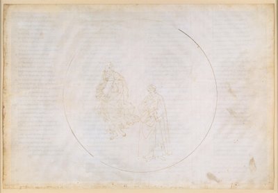 La Divina Commedia, Paradiso XVI. Den femte planetsfæren (Mars’ himmel): Cacciaguida beklager den moralske forfallet i Firenze av Sandro Botticelli
