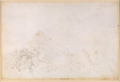La Divina Commedia, Purgatorio VI. Forpurgatoriet, den midtre sonen: De som døde som følge av en voldshandling; samtale med Sordello av Sandro Botticelli