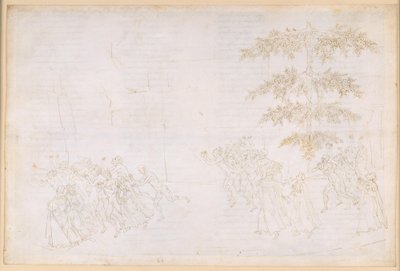 La Divina Commedia, Purgatorio XXIII. Purgatoriets sjette ring: De fråtsendees bot; møtet med Forese Donati av Sandro Botticelli
