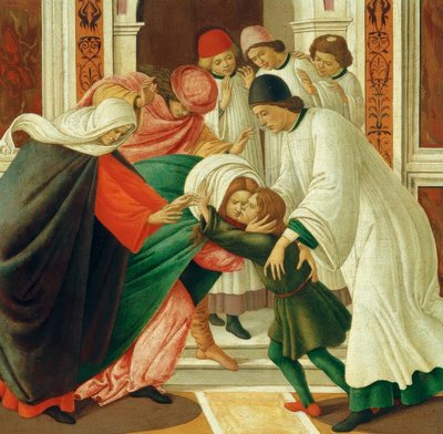 Lev og. Mirakler d. St. Zenobius (oppreise de døde) av Sandro Botticelli