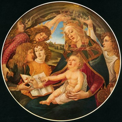 Madonna of the Magnificat, 1481, 1937. av Sandro Botticelli