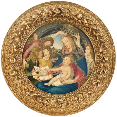 Madonna of the Magnificat, sirkel av Ricciardo Meacci av Sandro Botticelli