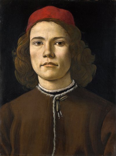 Portrett av en ung mann av Sandro Botticelli