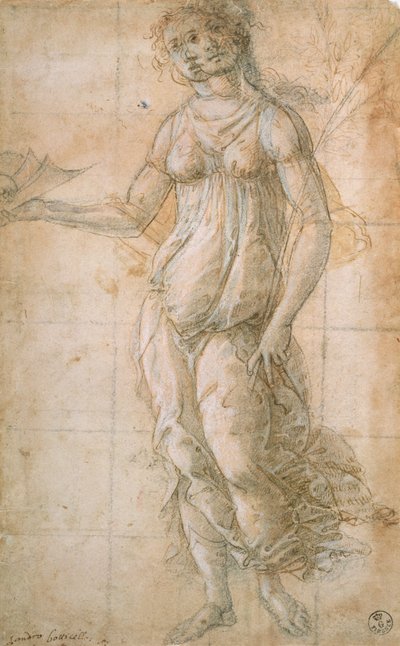 Studie av Athene (tegning) av Sandro Botticelli