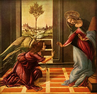 The Cstello Annunciation, 1489, 1937. av Sandro Botticelli