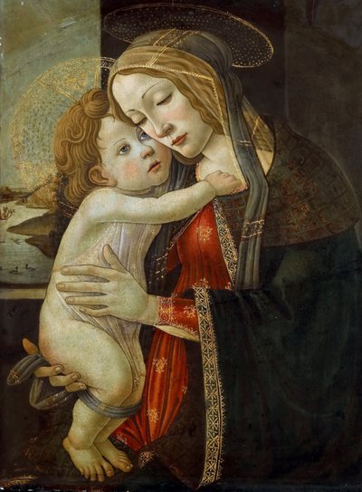 Jomfruen og barnet, ca. 1500. av Sandro Botticelli