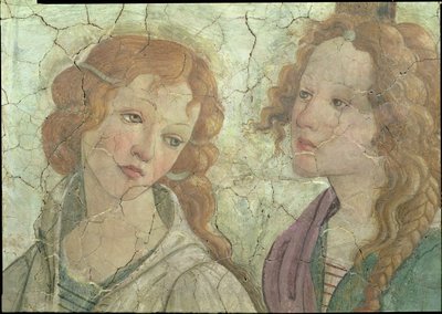 Venus and the three Graces Offering Gifts to a Young Girl, detalj av en av nådene, ca. 1483 freskomaleri fra 33760, se også 93891-3 av Sandro Botticelli