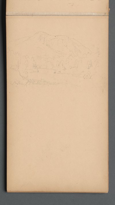 Skissebok, side 08: Carter Mountian, 1859. av Sanford Robinson Gifford