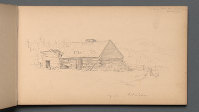 Skissebok, side 14: Berlinfallene 2. september 1859. av Sanford Robinson Gifford