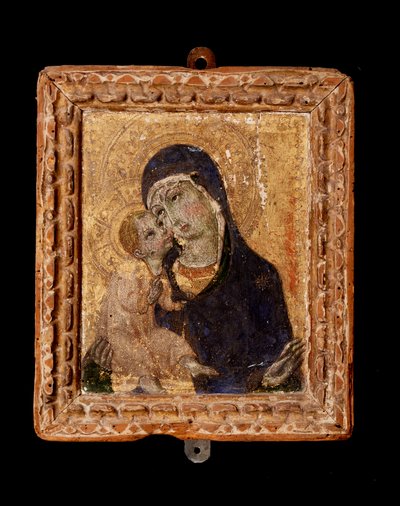 Jomfru med barn (maleri av Sano di also Ansano di Pietro di Mencio Pietro