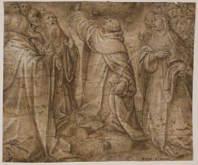 Sts Dominic, Katarina av Siena og en gruppe andre helgener av Sante Creara de Fochegioli