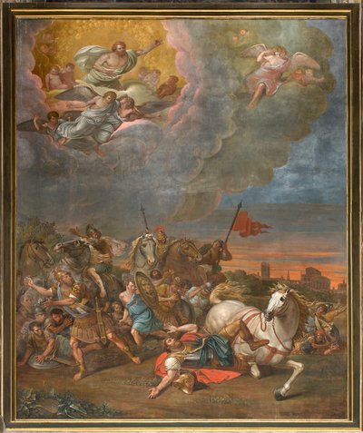 Vegg overfor motfasaden til det nordlige transeptet, Sante Legnani, Konvertering av Saul 1814 av Sante Legnani