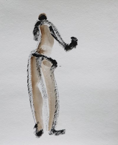 Abstrakt nakenfigur av Santhosh ch