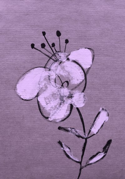 Abstrakt lilla blomstring av Santhosh ch
