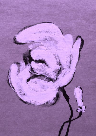 Abstrakt lilla blomstring av Santhosh ch