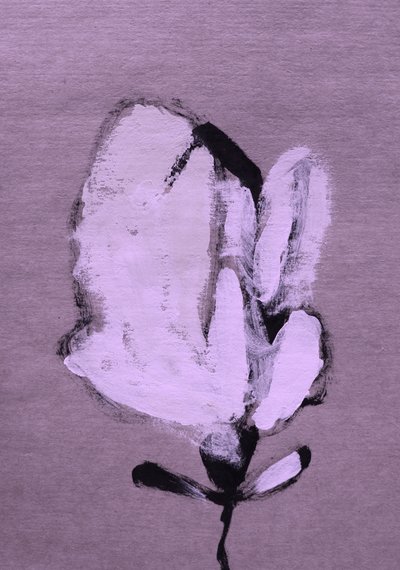 Abstrakt hvit blomst av Santhosh ch