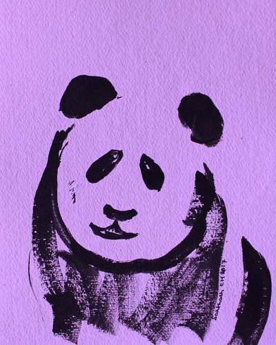 Søt lilla panda av Santhosh ch