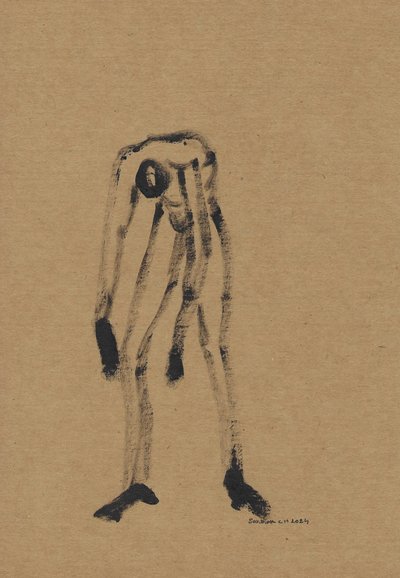 Bøyd mørk figur av Santhosh ch