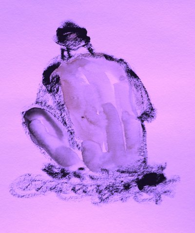 Kontemplativ lilla akt av Santhosh ch