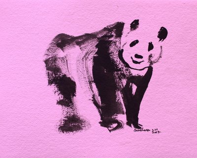 Søt rosa panda av Santhosh ch
