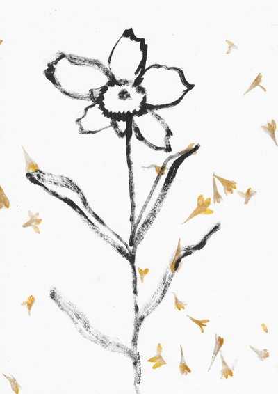 Delikat blomsterskisse av Santhosh ch