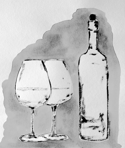 Elegant vinstilleben av Santhosh ch