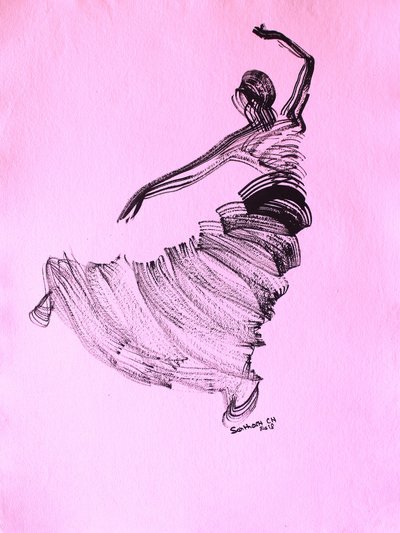 Grasiøs dansebevegelse av Santhosh ch