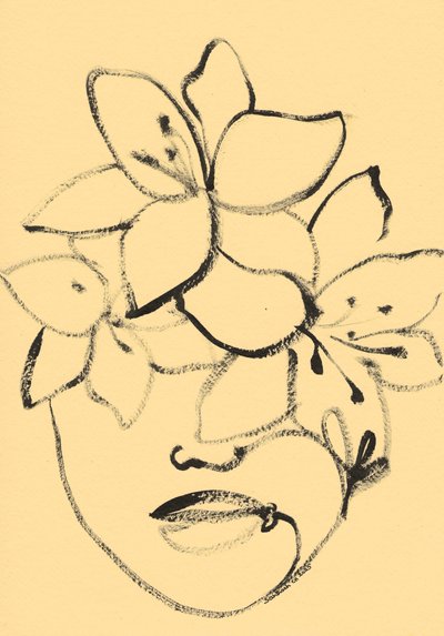 Minimalistisk blomsteransikt av Santhosh ch