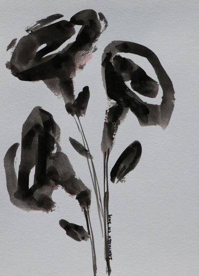 Minimalistiske blekkblomster av Santhosh ch