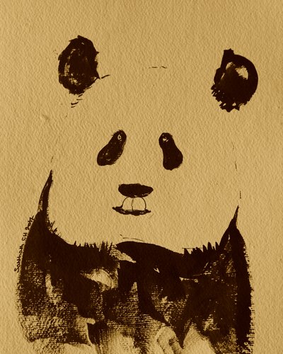 Minimalistisk pandabjørn av Santhosh ch