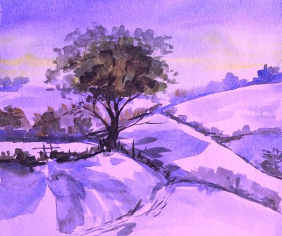 Lilla vinterlandskap av Santhosh ch
