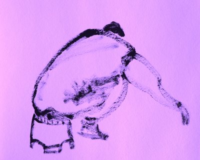 Menneskelig figur i hukestilling av Santhosh ch