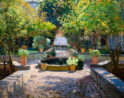 Appelsintrærnes hoff av Santiago Rusinol i Prats