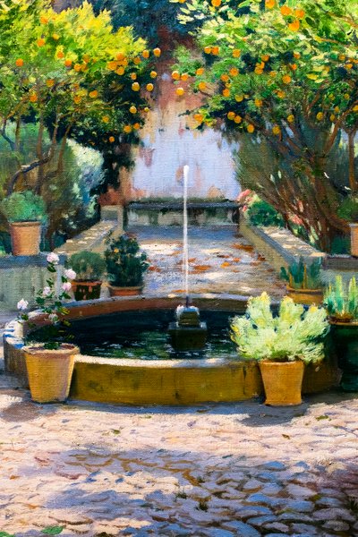 Appelsintrærnes hoff av Santiago Rusinol i Prats