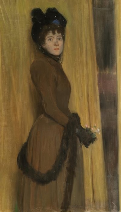 Portrett av Miss Mc Flower av Santiago Rusiñol