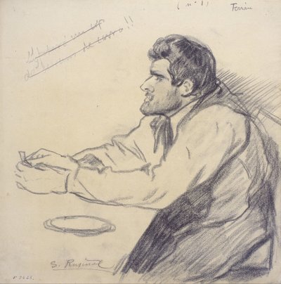 Portrett av Pere Ferran av Santiago Rusiñol