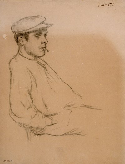 Portrett av en mann av Santiago Rusiñol