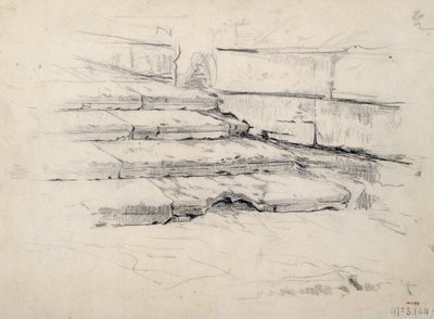 Studie av trinn av Santiago Rusiñol