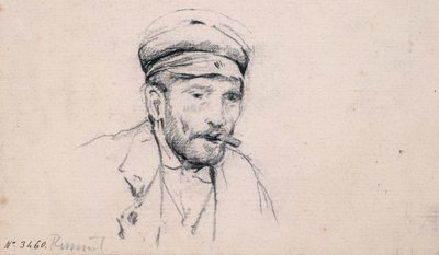 Studie av en mann av Santiago Rusiñol